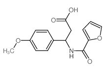 3-[(呋喃-2-羰基)-氨基]-3-(4-甲氧基苯基)-丙酸结构式