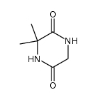 2,5-Piperazinedione,3,3-dimethyl-(8CI,9CI)结构式