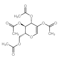 2,3,4,5-TETRA-O-ACETYL-1-DEOXY-D-ARABINO-HEX-1-ENOPYRANOSE, Structure