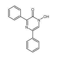 1-hydroxy-3,5-diphenyl-1H-pyrazin-2-one Structure