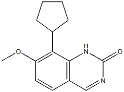 7-甲氧基-8-环戊基-喹唑啉-2(1H)-酮结构式