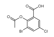 2-acetoxy-3-bromo-5-chlorobenzoic acid Structure