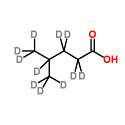 4-(2H3)Methyl(2H8)pentanoic acid Structure