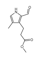 2-formyl-3-[2-(methoxycarbonyl)ethyl]-4-methylpyrrole结构式
