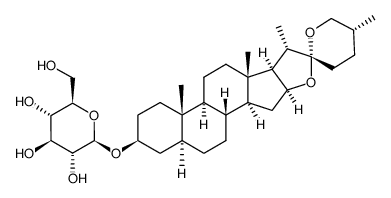 tigogenin 3β-O-(β-D-glucopyranoside) Structure