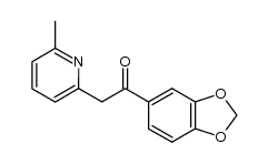 1-(benzo[d][1,3]dioxol-5-yl)-2-(6-Methylpyridin-2-yl)ethanone Structure