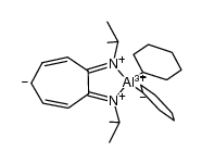 (N,N'-diisopropylaminotroponiminate)AlCy2结构式