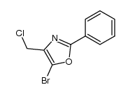 5-bromo-4-chloromethyl-2-phenyl-oxazole结构式