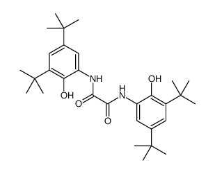 N,N'-bis(3,5-ditert-butyl-2-hydroxyphenyl)oxamide结构式