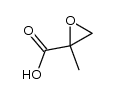 rac-2-methyloxirane-2-carboxylic acid结构式