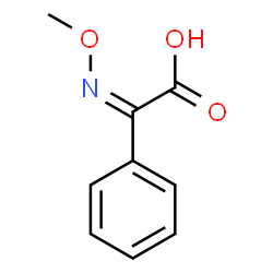 (Z)-2-(MethoxyiMino)-2-phenylacetic acid结构式