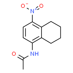 N-(4-硝基-5,6,7,8-四氢萘-1-基)乙酰胺结构式