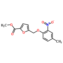 Methyl 5-[(4-methyl-2-nitrophenoxy)methyl]-2-furoate Structure