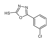 5-(3-氯苯基)-1,3,4-噁二唑-2-硫醇结构式