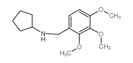 环戊基-(2,3,4-三甲氧基-苄基)-胺结构式