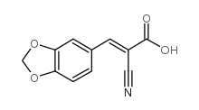 3-(1,3-Benzodioxol-5-yl)-2-cyanoacrylic acid Structure