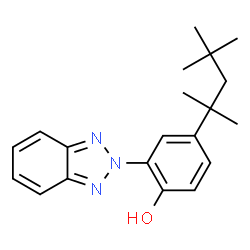 2-benzotriazol-2-yl-4-(2,4,4-trimethylpentan-2-yl)phenol结构式