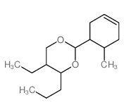 1,3-Dioxane,5-ethyl-2-(6-methyl-3-cyclohexen-1-yl)-4-propyl- structure