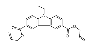 bis(prop-2-enyl) 9-ethylcarbazole-3,6-dicarboxylate Structure
