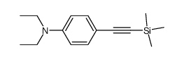 N,N-二乙基-4-((三甲基硅烷基)乙炔基)苯胺结构式