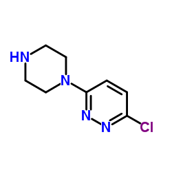 1-(6-氯哒嗪-3-基)哌嗪结构式