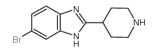 6-溴-2-哌啶-4-基-1H-苯并咪唑结构式