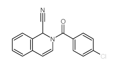 2-(4-chlorobenzoyl)-1H-isoquinoline-1-carbonitrile结构式