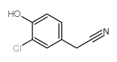Benzeneacetonitrile,3-chloro-4-hydroxy- Structure