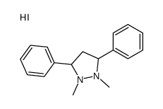 1,2-dimethyl-3,5-diphenylpyrazolidin-1-ium,iodide Structure