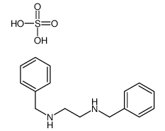 N,N'-dibenzylethane-1,2-diamine,sulfuric acid Structure