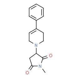 2,5-Pyrrolidinedione,3-(3,6-dihydro-4-phenyl-1(2H)-pyridinyl)-1-methyl-(9CI) Structure