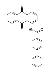 N-(9,10-dihydro-9,10-dioxo-1-anthryl)[1,1'-biphenyl]-4-carboxamide structure