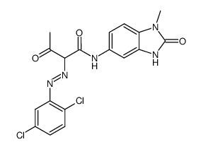 2-(2,4-dichloro-phenylhydrazono)-N-(1-methyl-2-oxo-2,3-dihydro-1H-benzoimidazol-5-yl)-3-oxo-butyramide Structure