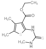 ethyl 4,5-dimethyl-2-(methylthiocarbamoylamino)thiophene-3-carboxylate结构式