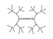 tetrakis{bis(trimethylsilyl)methyl}distannene结构式