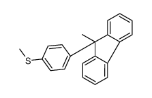 9-methyl-9-(4-methylsulfanylphenyl)fluorene结构式