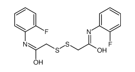 2-[[2-(2-fluoroanilino)-2-oxoethyl]disulfanyl]-N-(2-fluorophenyl)acetamide Structure