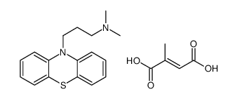 (2Z)-2-Methyl-2-butenedioic acid-N,N-dimethyl-3-(10H-phenothiaz in-10-yl)-1-propanamine (1:1) Structure