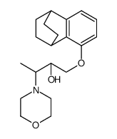 3-morpholin-4-yl-1-(1,2,3,4-tetrahydro-1,4-ethano-naphthalen-5-yloxy)-butan-2-ol结构式