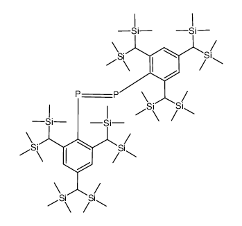 bis(2,4,6-tris[bis(trimethylsilyl)methyl]phenyl)diphosphene结构式