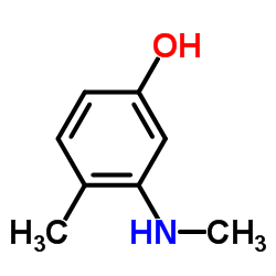 3-METHYLAMINO-4-METHYLPHENOL Structure