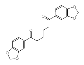 1,6-dibenzo[1,3]dioxol-5-ylhexane-1,6-dione结构式