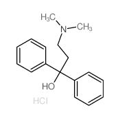 Benzhydrol, α-(2-(dimethylamino)ethyl)-, hydrochloride Structure