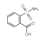 邻磺酰胺苯甲酸结构式