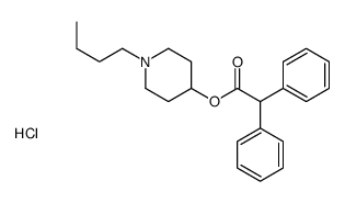 (1-butylpiperidin-1-ium-4-yl) 2,2-diphenylacetate,chloride结构式