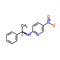 5-Nitro-N-[(1R)-1-phenylethyl]-2-pyridinamine Structure