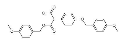 chlorocarbonyl-[4-(4-methoxy-benzyloxy)-phenyl]-acetic acid 4-methoxy-benzyl ester Structure
