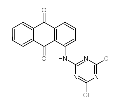 2-(1-蒽醌基氨基)-4,6-二氯-1,3,5-三嗪结构式