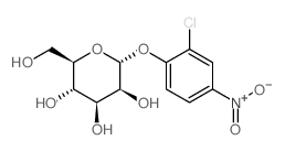 2-氯-4-硝基苯基-a-D-吡喃甘露糖苷结构式