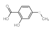 2-羟基-4-(甲基硫基)-苯甲酸结构式